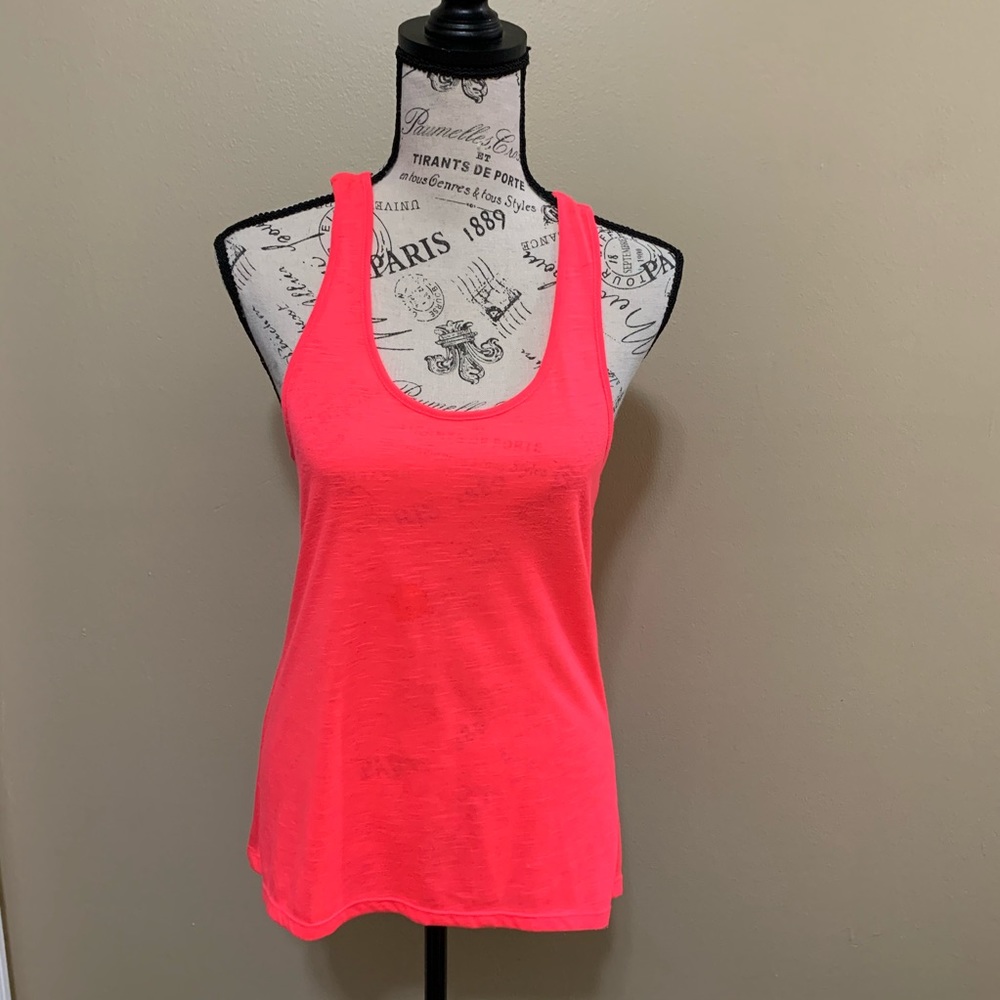 Jenni Pink & Black Active Workout Tank Top Small